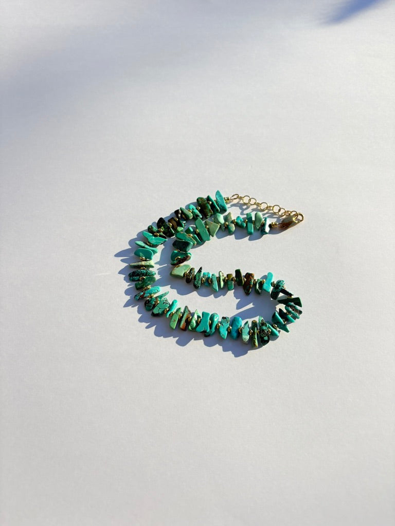 Turquoise Chip Necklace