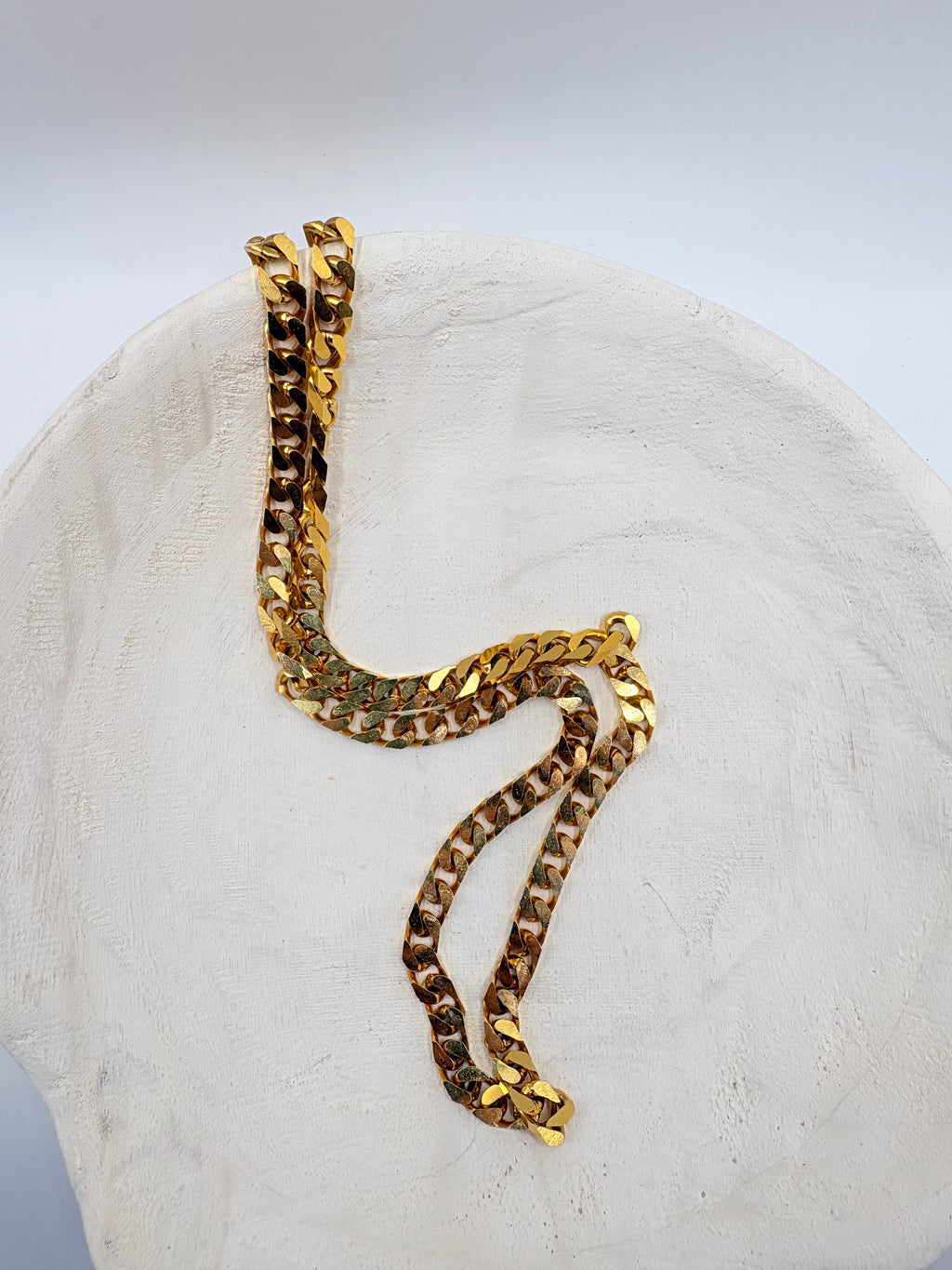 Vintage Heavy Longline Curb Chain 30 inches