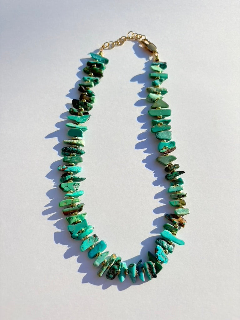 Turquoise Chip Necklace