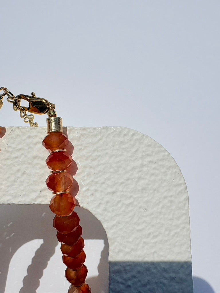Carnelian Faceted Necklace 🤘🏽