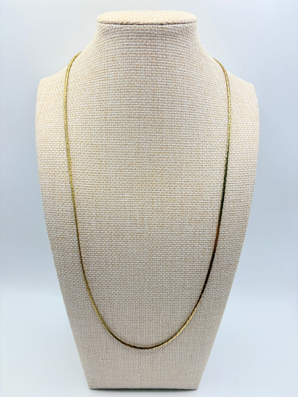 Vintage Textured Cobra Chain 24 inches