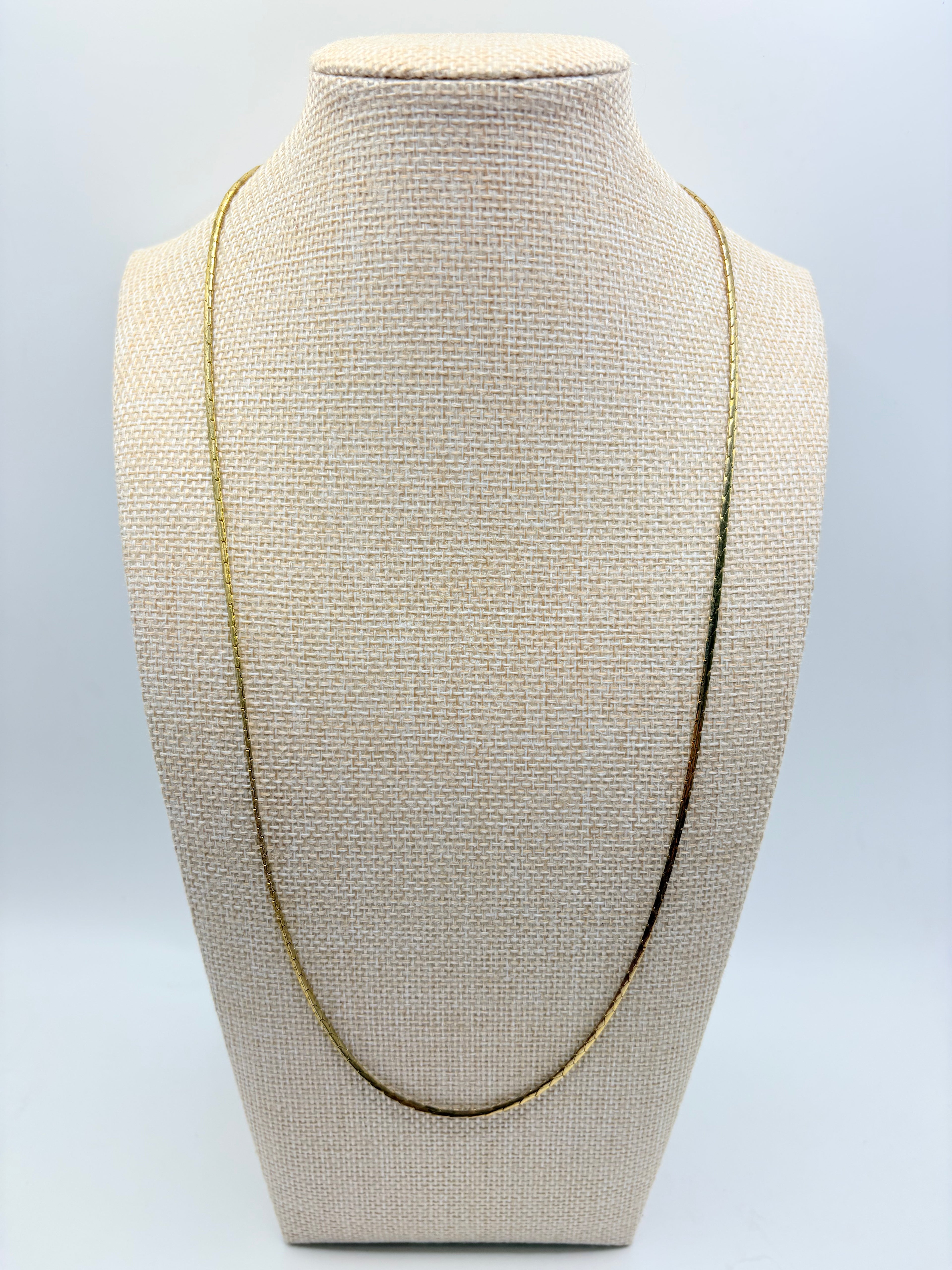 Vintage Textured Cobra Chain 24 inches