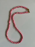 Howlite Necklace Pink