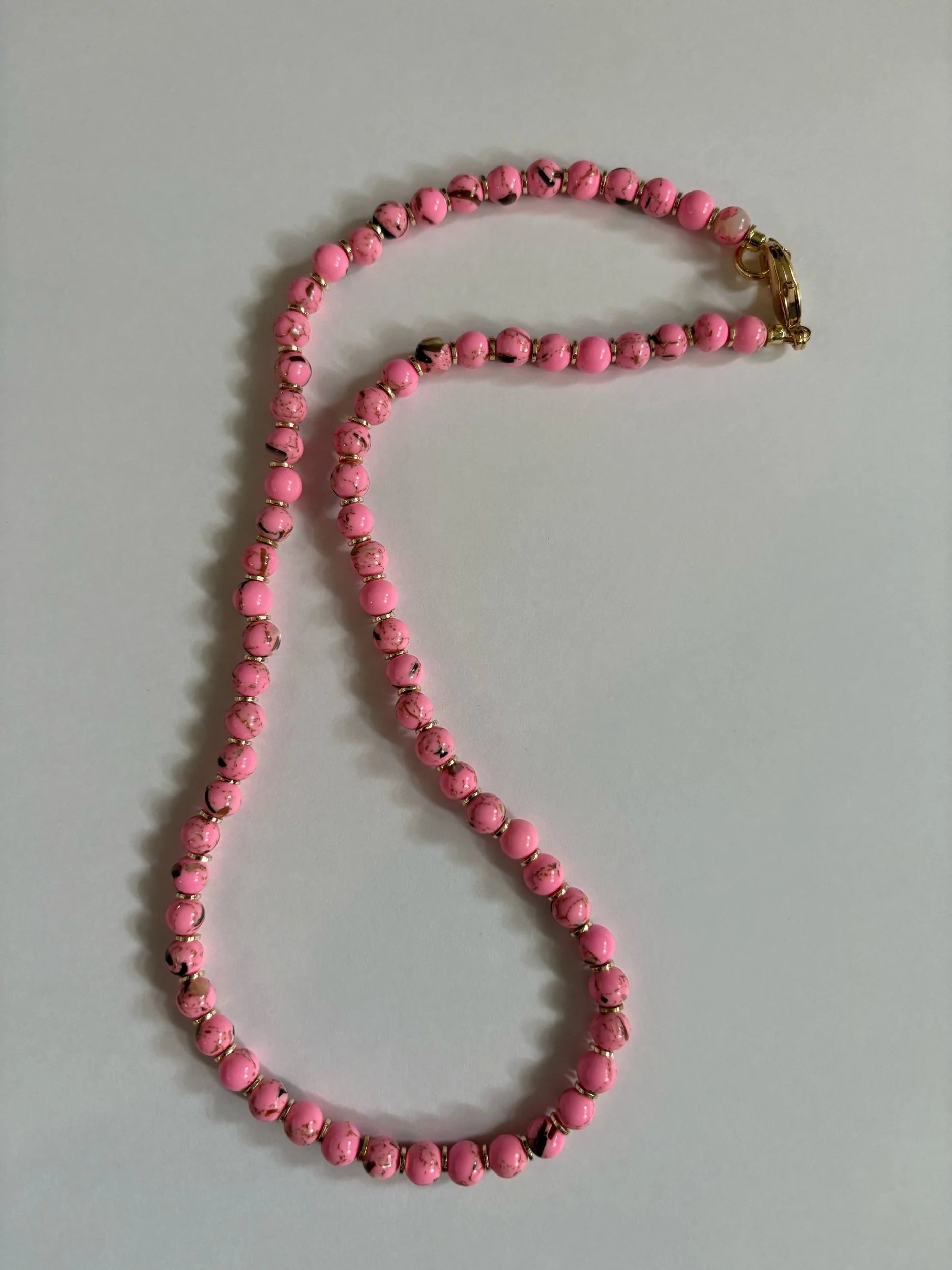 Howlite Necklace Pink