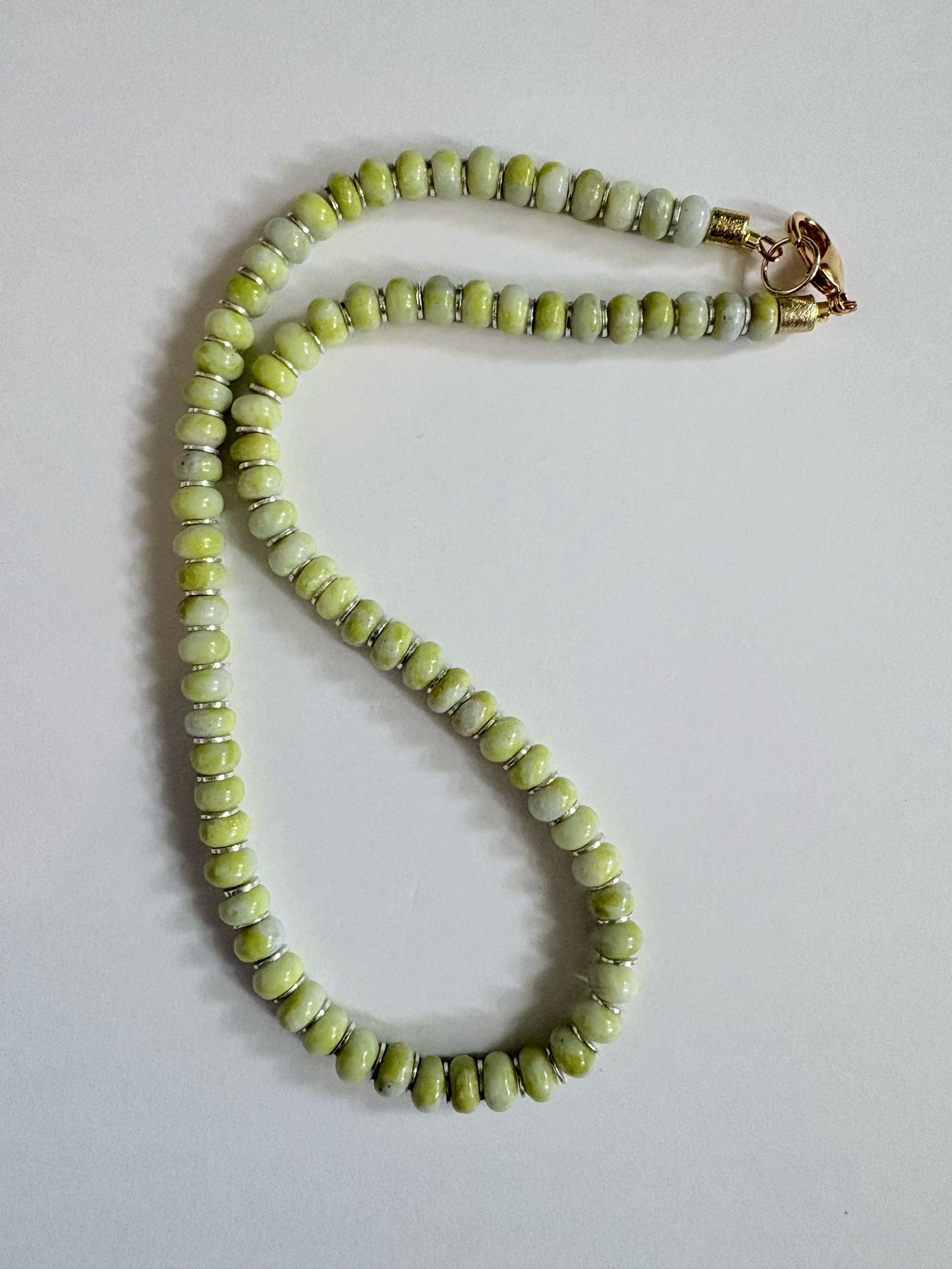 Lemon Jade Mixed Metals Necklace