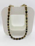 Laboradorite Tube Gemstone Stacking Necklace
