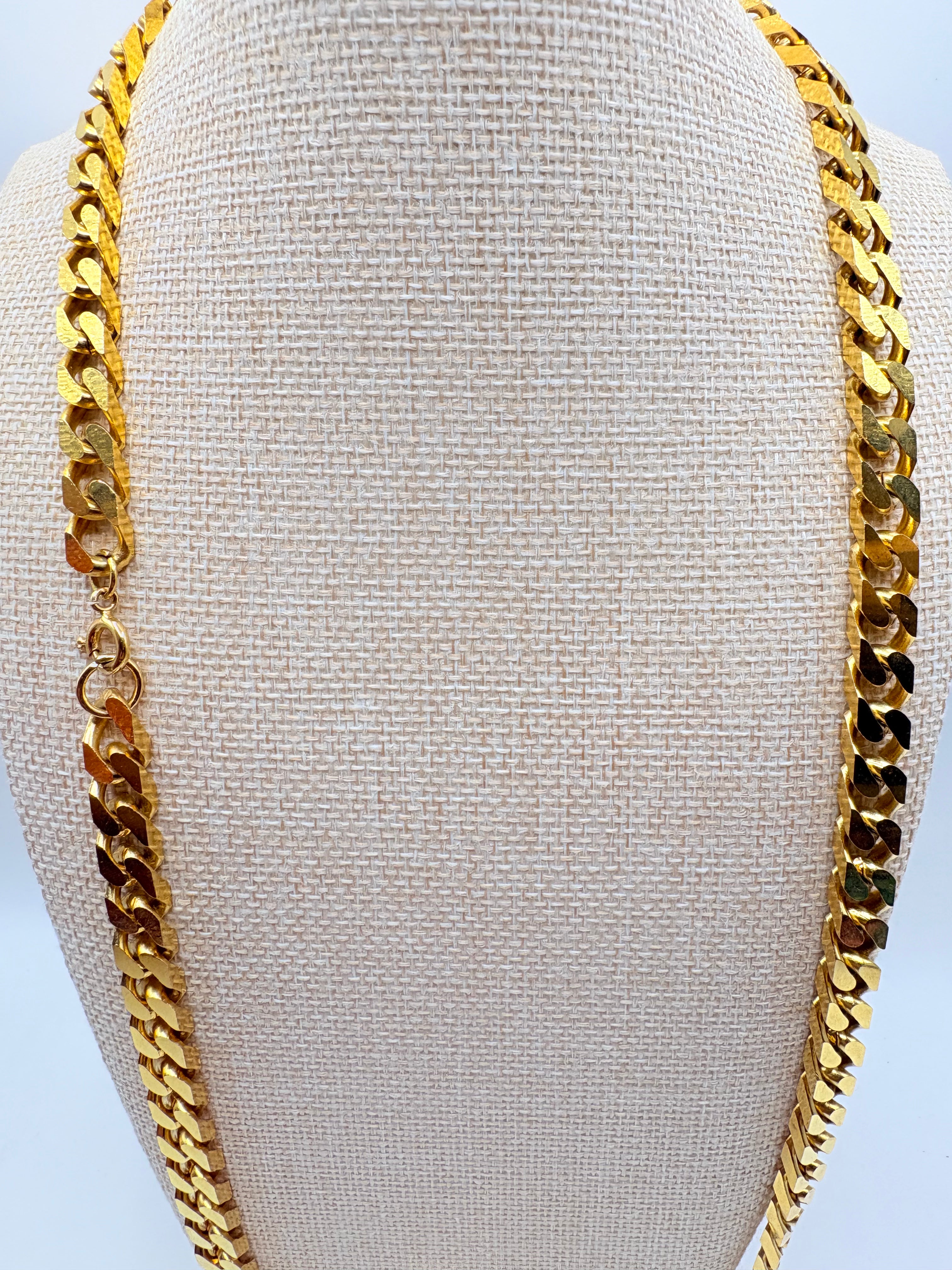 Vintage Heavy Longline Curb Chain 30 inches