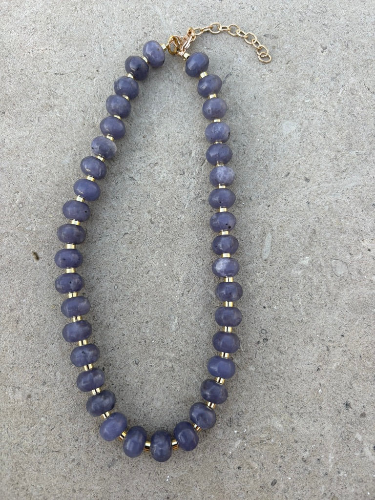 Lepidolite Natural Stone Necklace