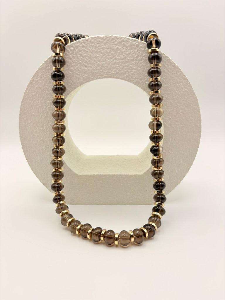 Smoky Quartz Natural Gemstone Necklace