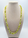 Lemon Jade Chip Stacking Necklace 23.5 inches