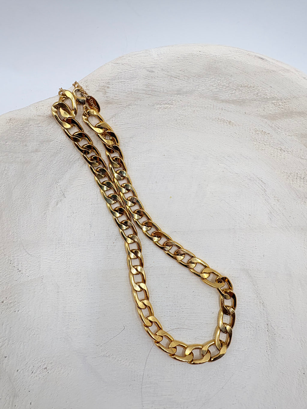 Vintage Bold Orelia Curb Link Chain with Extender 16.5 inches