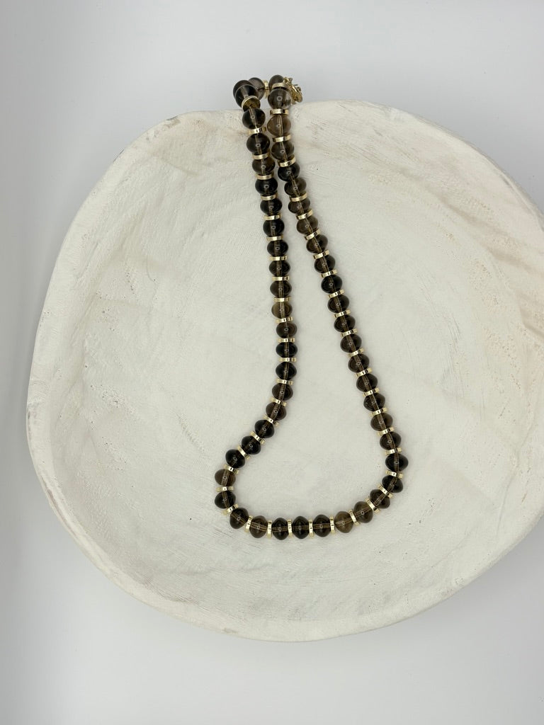 Smoky Quartz Natural Gemstone Necklace