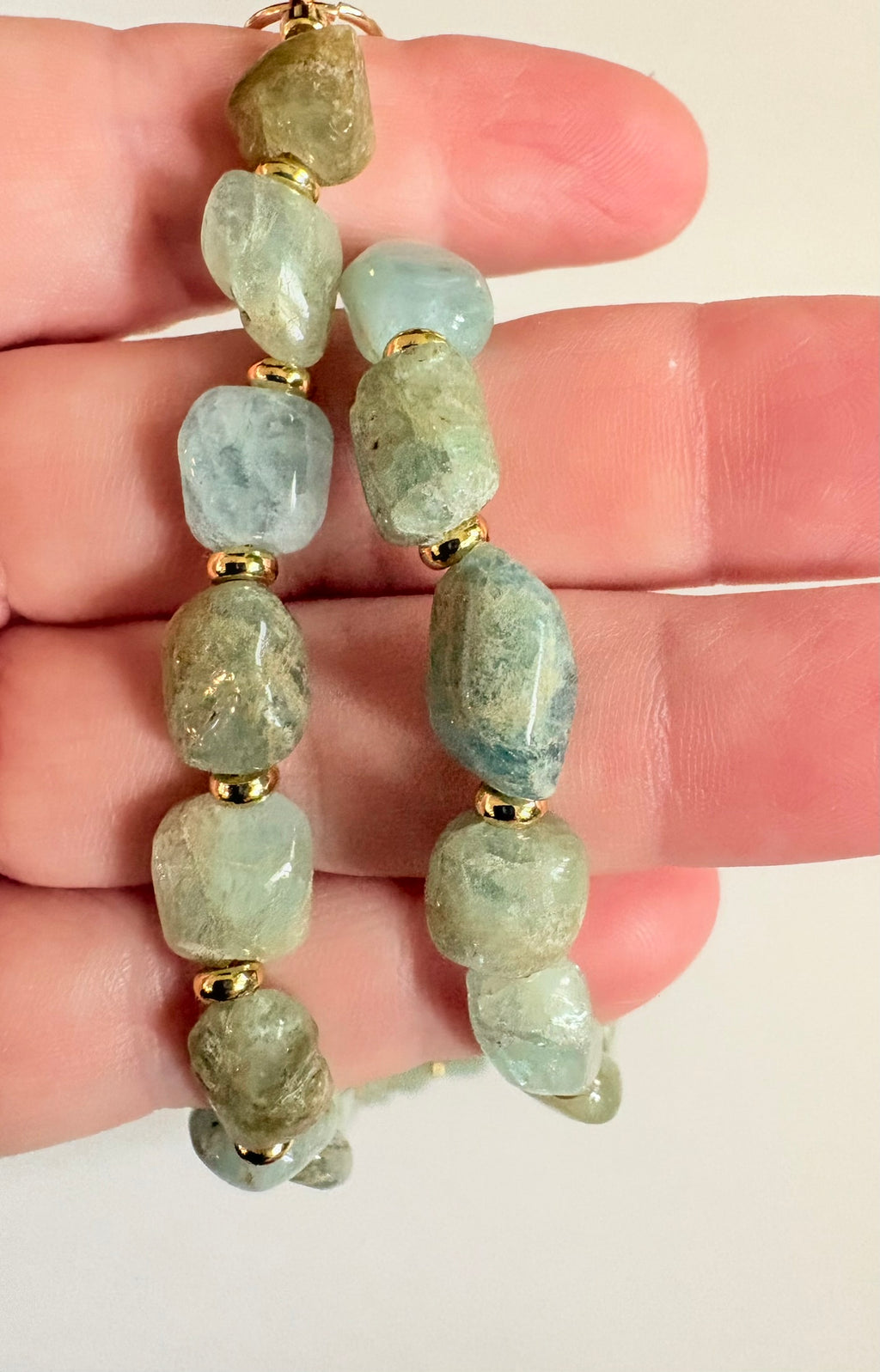 Aquamarine Nugget Necklace