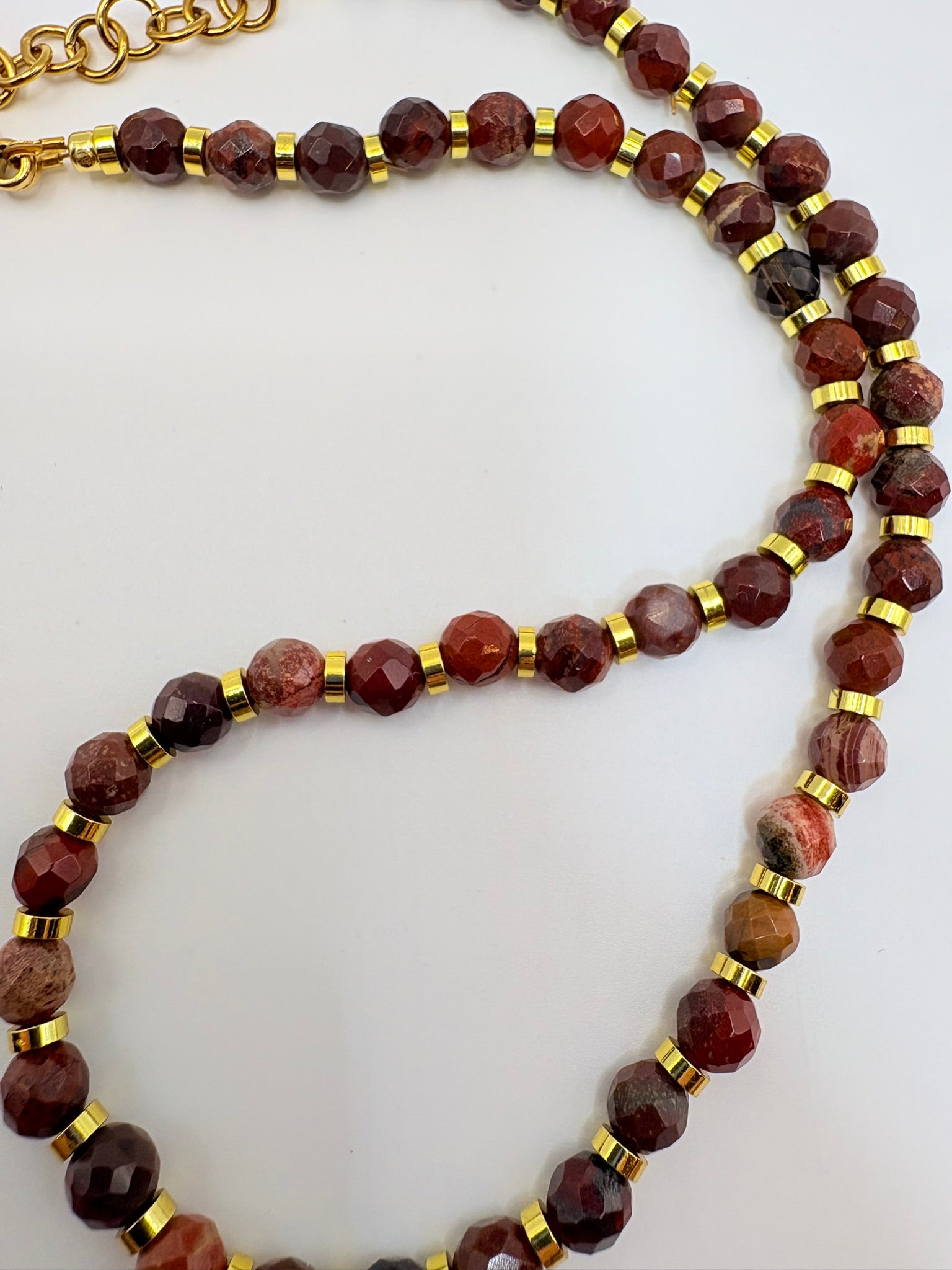 Red Agate Dainty Necklace
