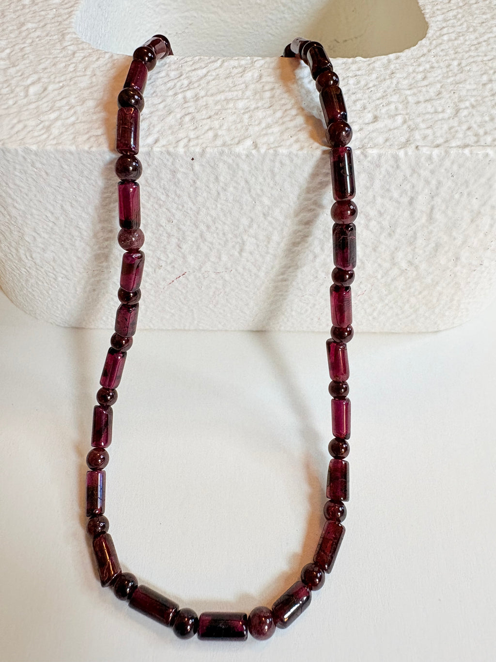 Garnet Dash Necklace