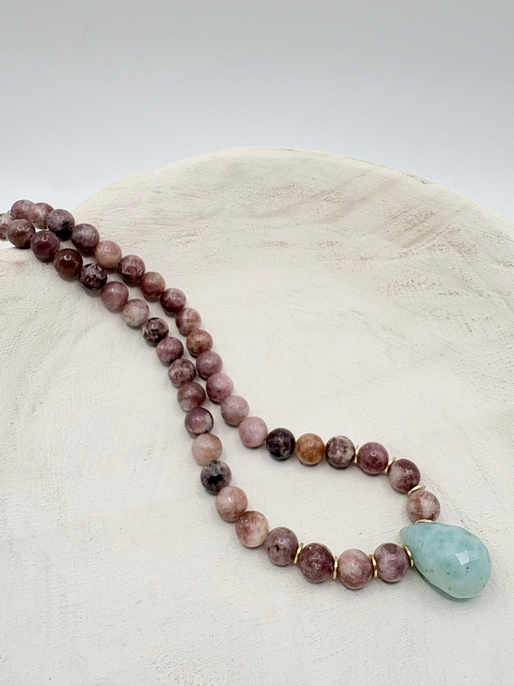 Unicorn Stone Necklace with Stone Pendant