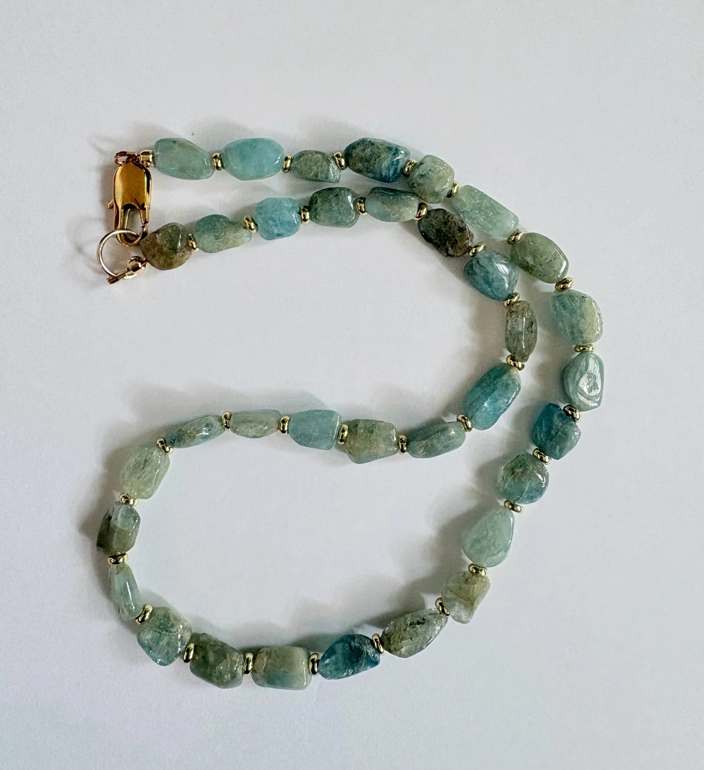 Aquamarine Nugget Necklace