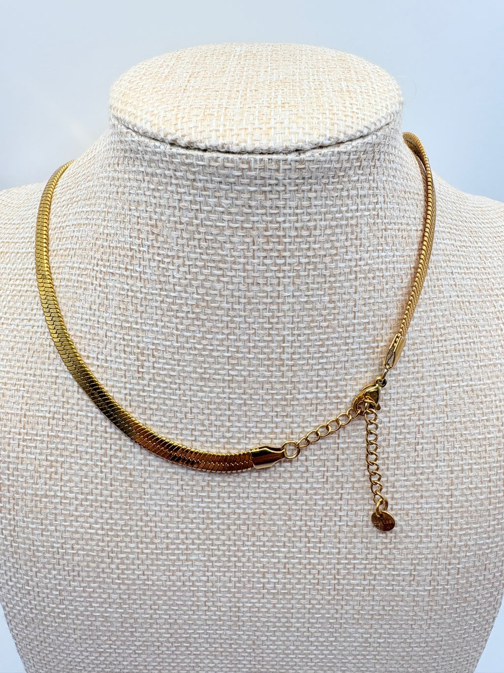 Vintage Bold Herringbone Chain 16.5 inches D