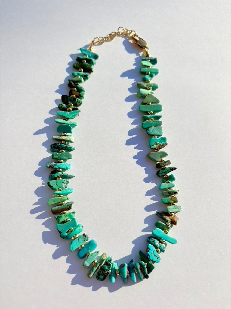 Turquoise Chip Necklace