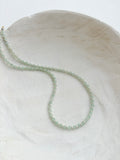 Translucent Aventurine Dainty Round Necklace