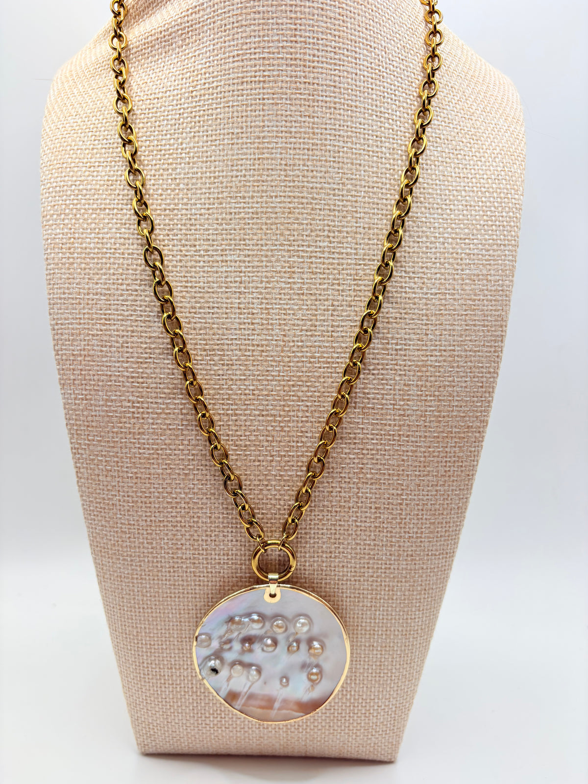 Statement Mother of Pearl Necklace