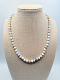 Blue Zebra Jasper Beaded Necklace