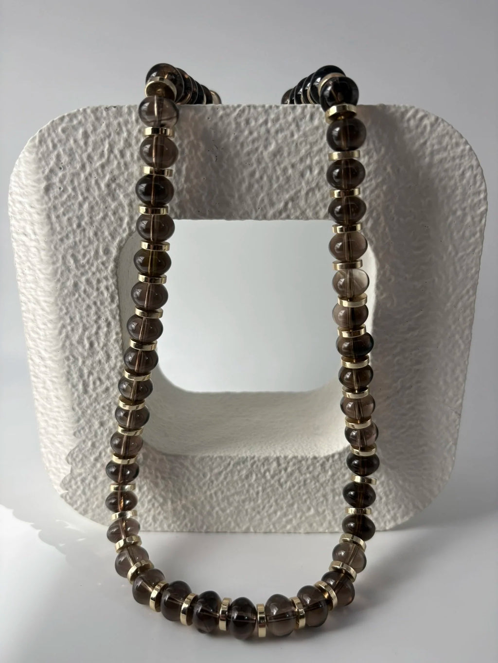 Smoky Quartz Natural Gemstone Necklace