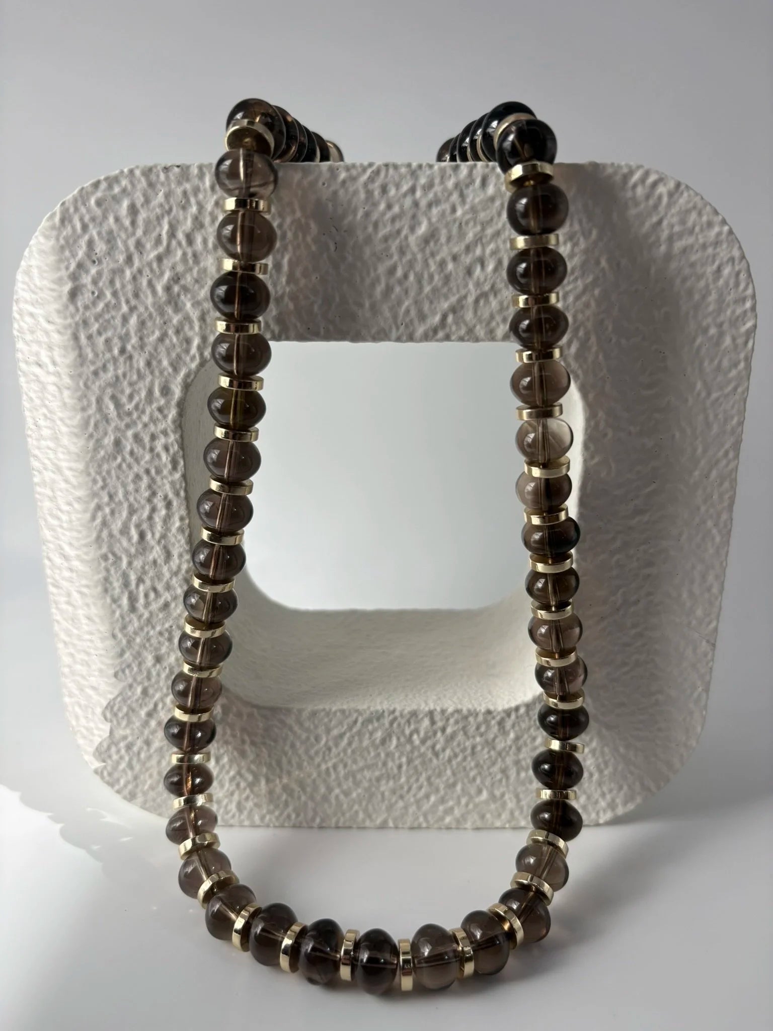 Smoky Quartz Natural Gemstone Necklace