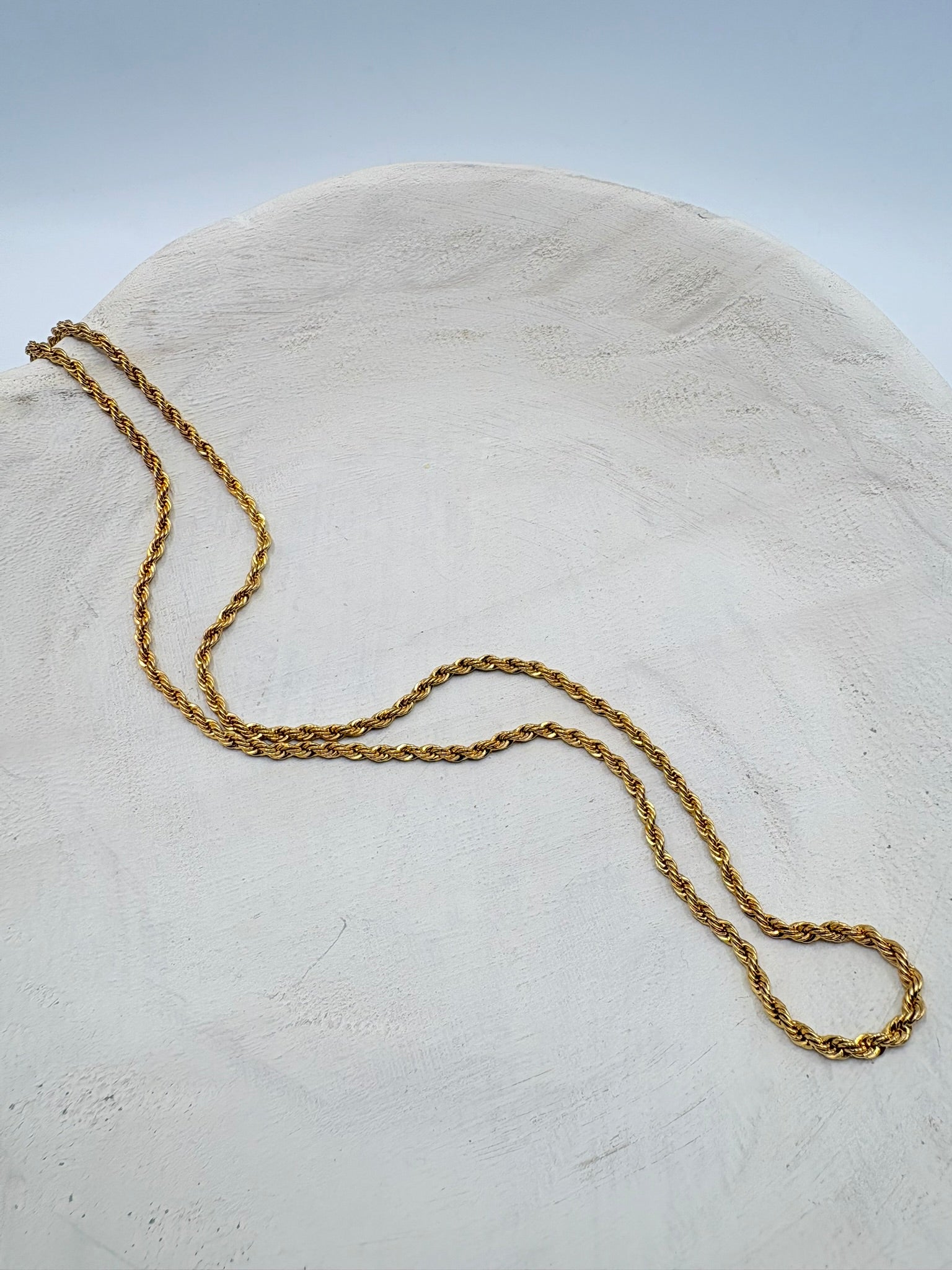 Vintage Classic Mid-Weight Rope Chain 24 inches