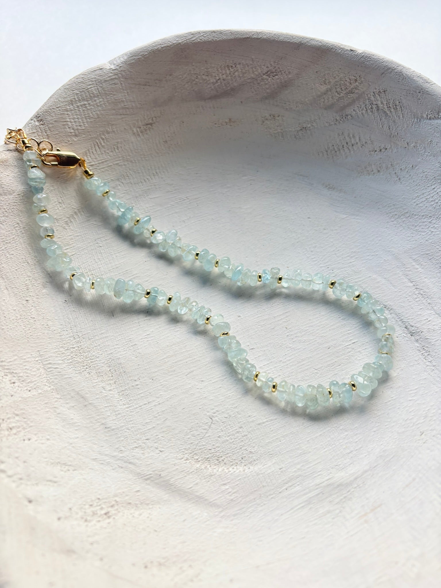Aquamarine Nugget Necklace
