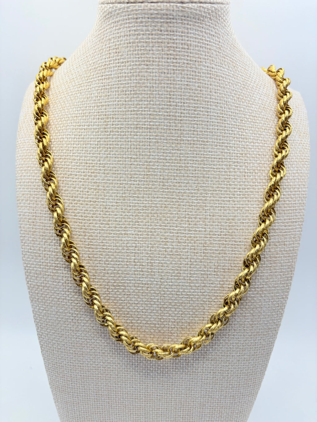 Authentic Vintage Chunky Florentine Rope Chain