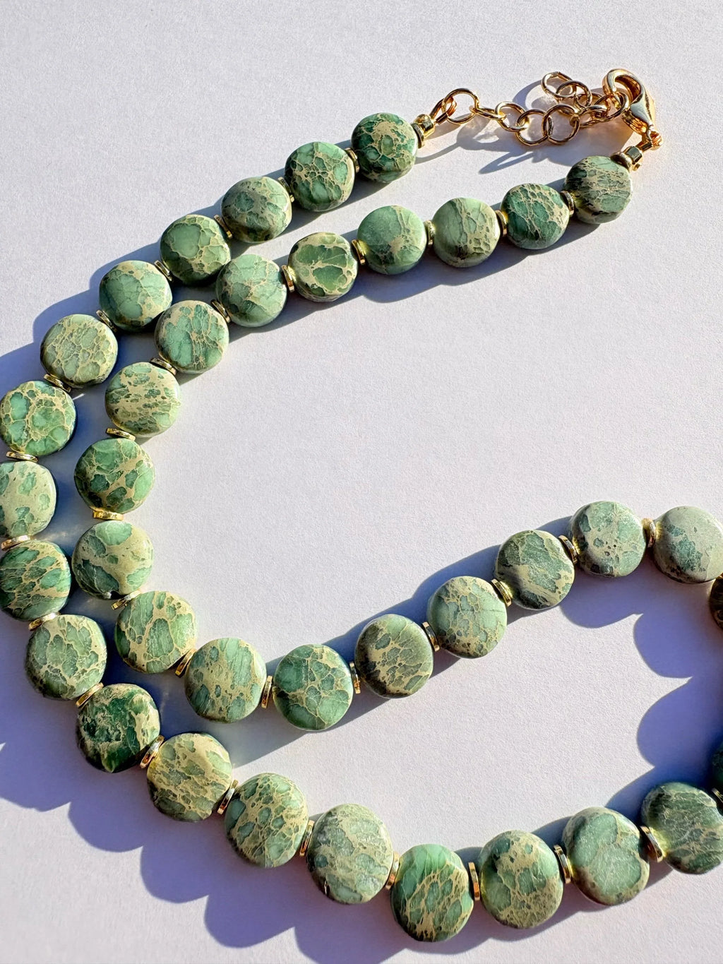 Aquaterra Coin Vintage Bead Necklace