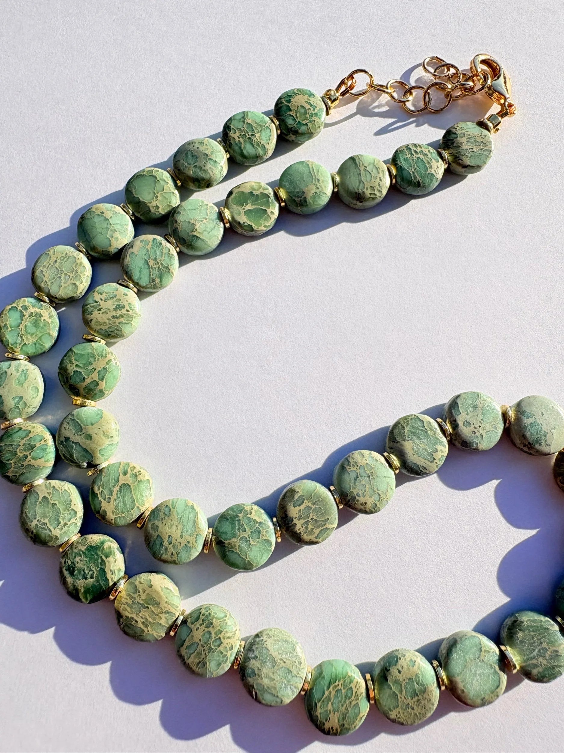 Aquaterra Coin Vintage Bead Necklace