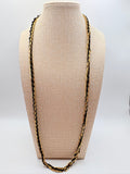 Vintage Interwoven Ribbon Cable Chain 29 inches