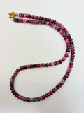 Ruby in Zoisite Rondelle Necklace