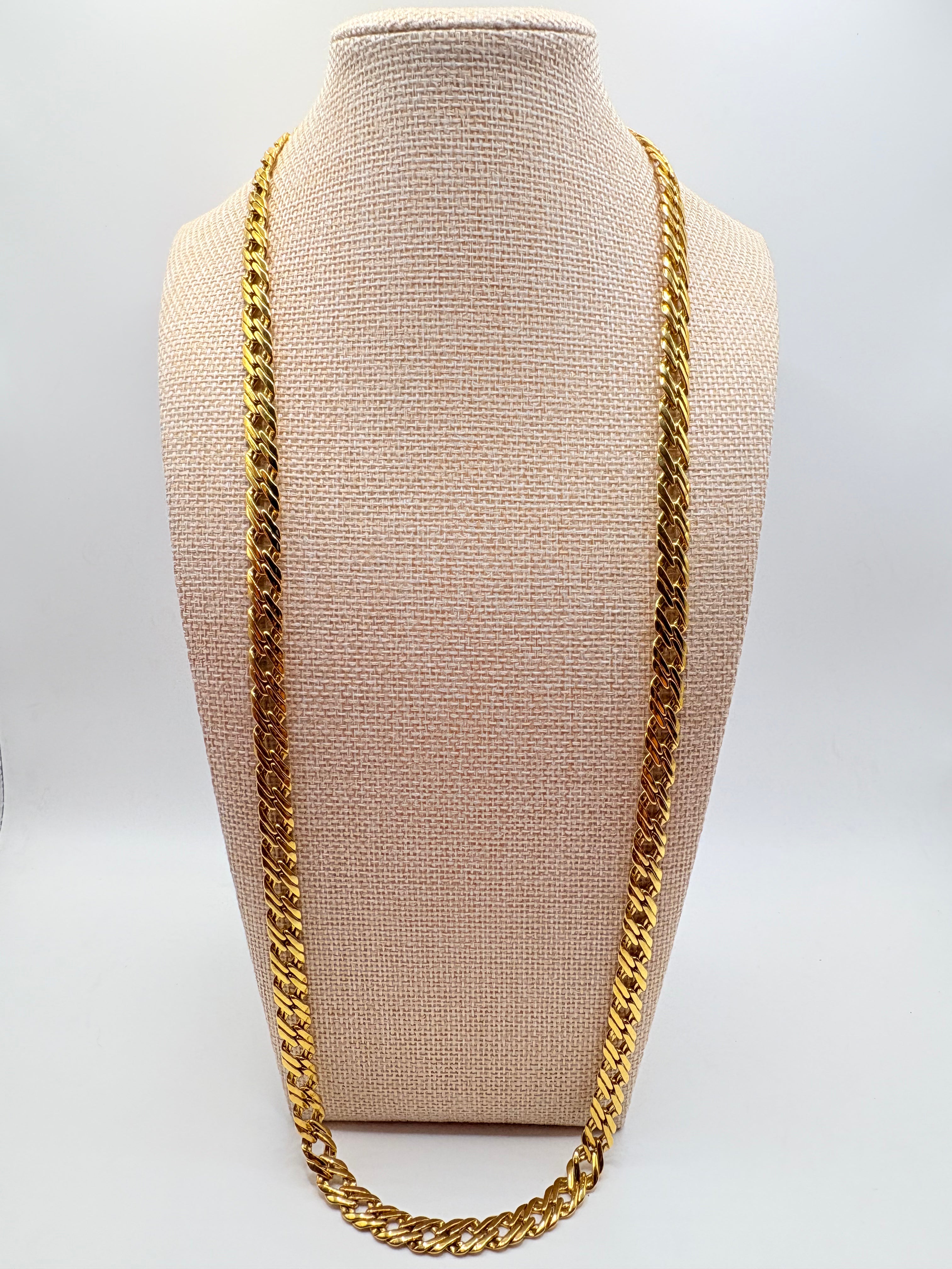 Vintage Napier Longline Interlocking Link Chain 30 inches