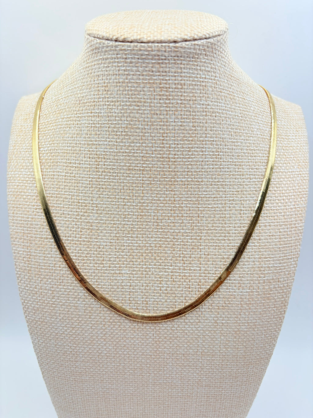 Vintage Liquid Herringbone Extender Chain- B 16 inches