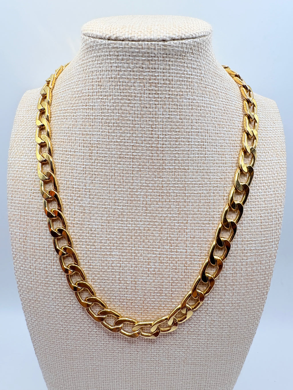 Vintage Bold Orelia Curb Link Chain with Extender 16.5 inches
