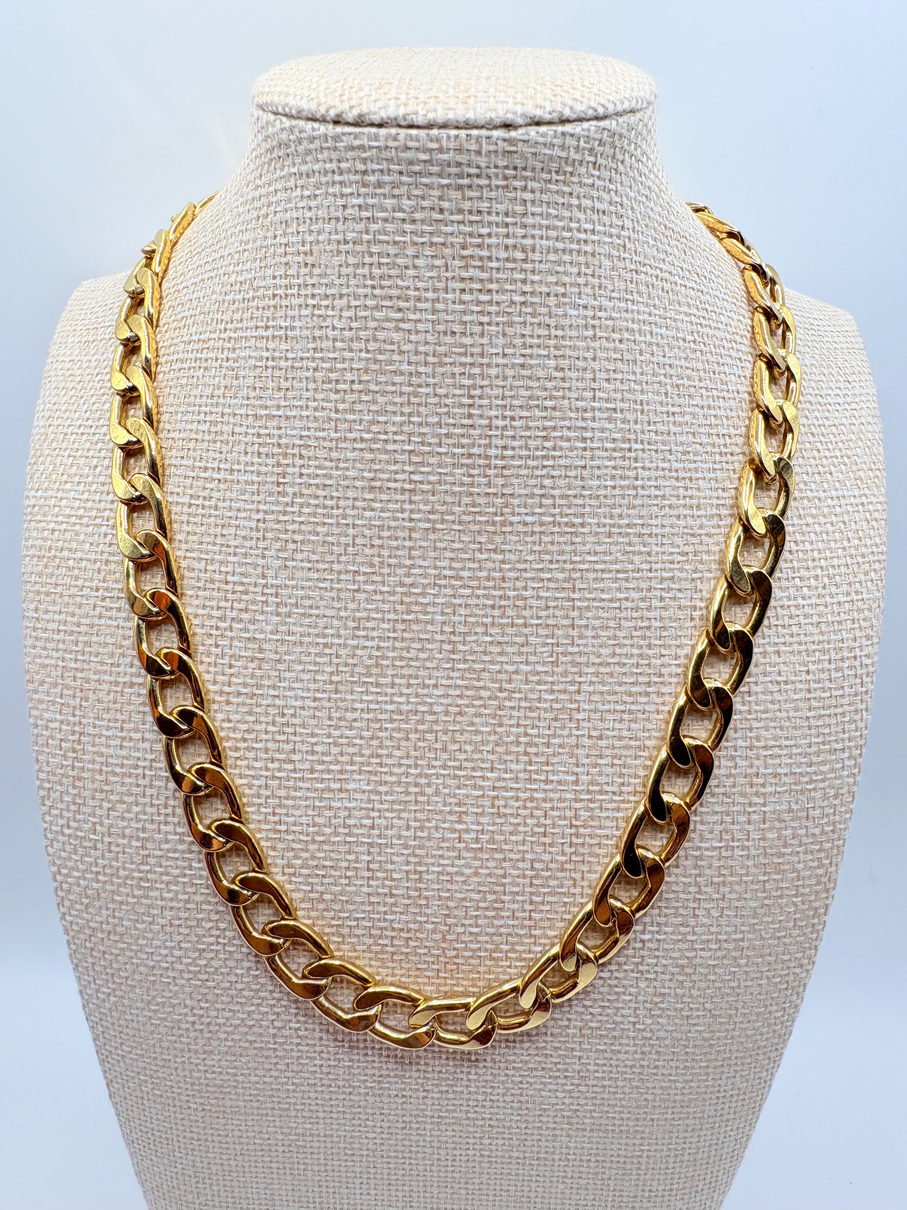 Vintage Bold Orelia Curb Link Chain with Extender 16.5 inches