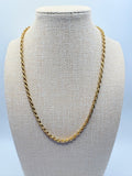 Vintage Mid-Weight Rope Chain 18 inches