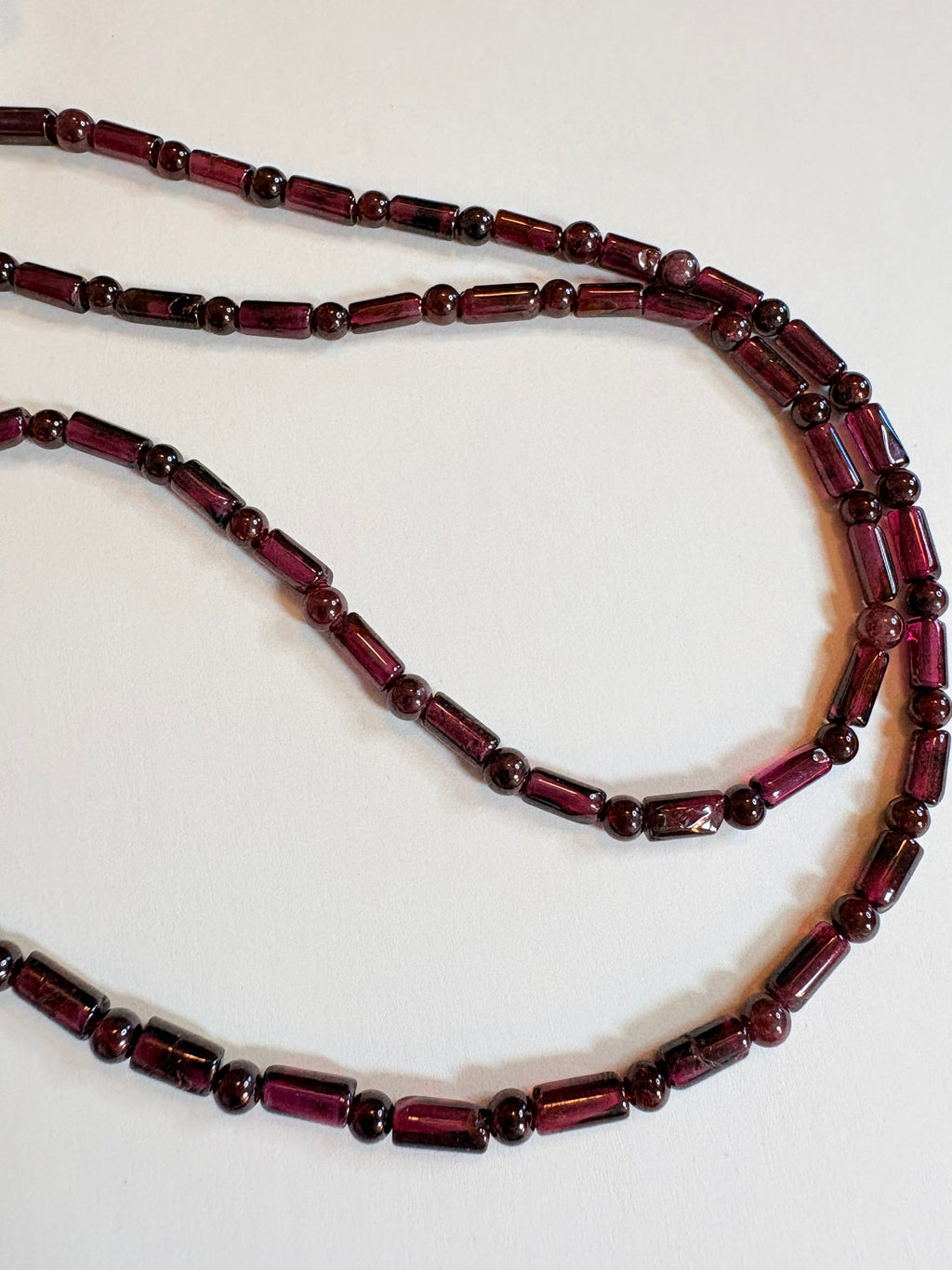 Garnet Dash Necklace