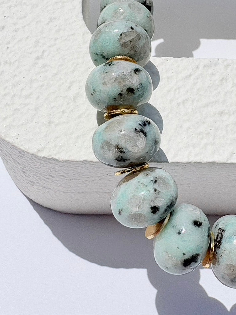 Kiwi Jasper Statement Necklace