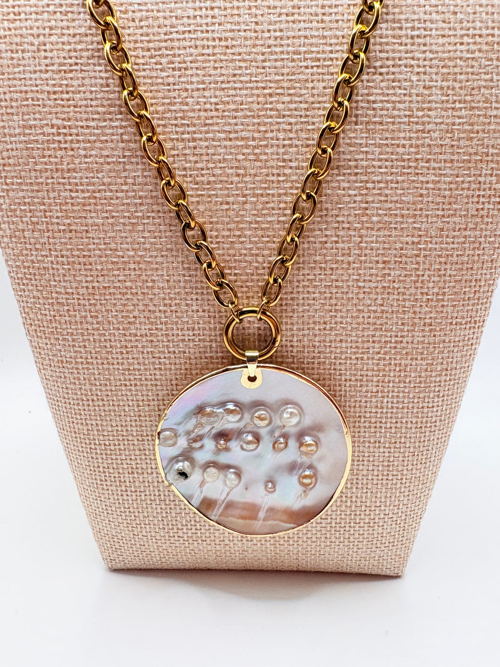 Statement Mother of Pearl Necklace