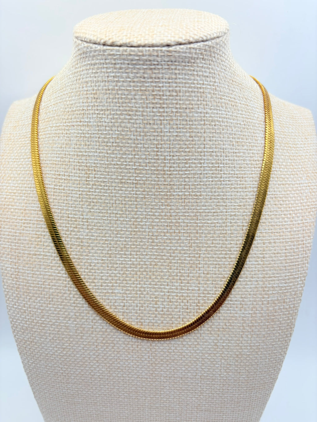Vintage Bold Herringbone Chain 16.5 inches D