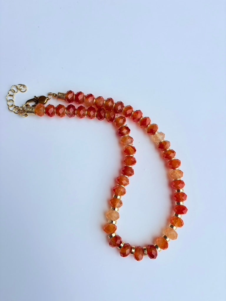 Carnelian Faceted Necklace 🤘🏽