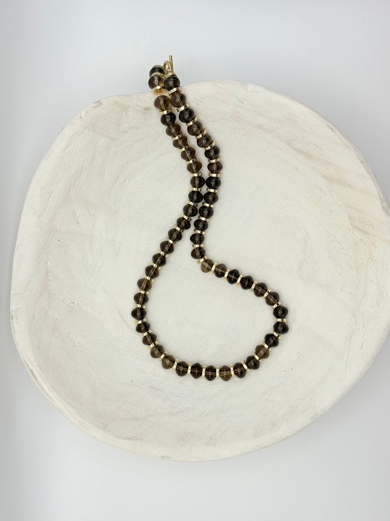 Smoky Quartz Natural Gemstone Necklace