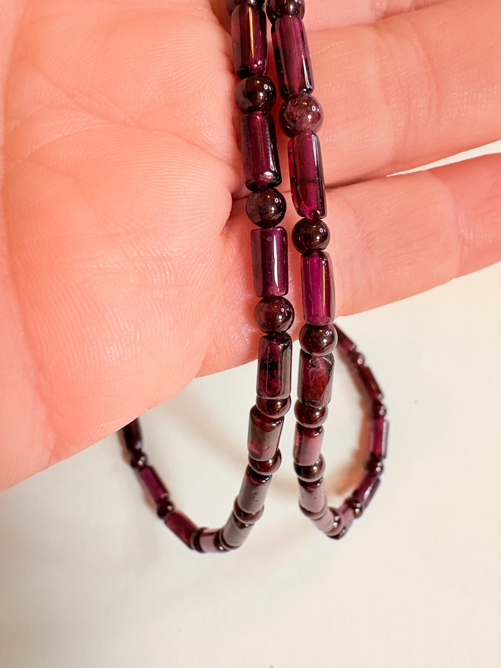 Garnet Dash Necklace