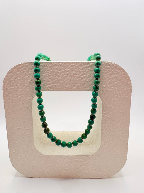 African Turquoise Choker Necklace