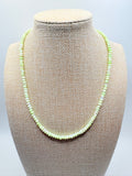 Faceted Lime Green Dyed Opal