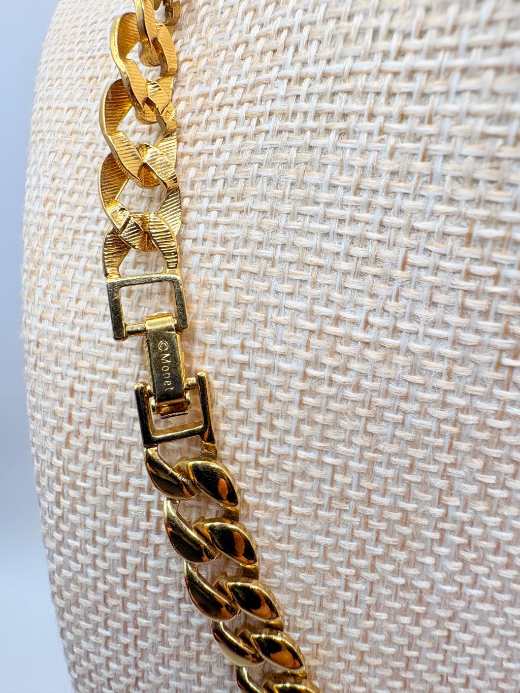 Vintage Bold Graduated Monet Curb Chain 17.5 inches